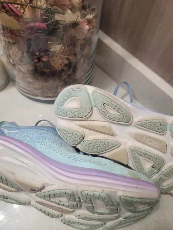 Hoka Bondi 8 Women's Running Shoes Blue 10 B EUC - Picture 7 of 9